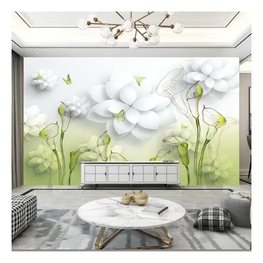 Luxury Tv Background Printing Wallpaper Murals 3D 5D 8D Wall Mural For Home Decoration Drop Ship photo-3