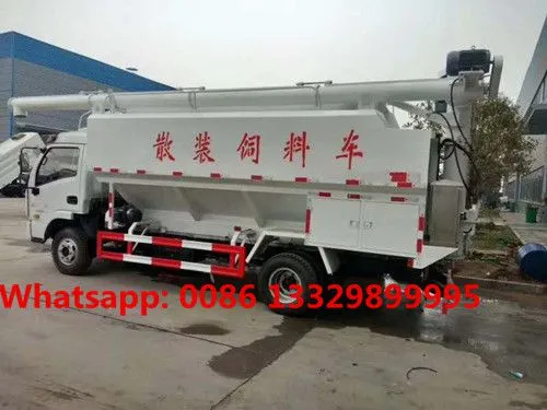 HOT SALE! YUEJIN Brand 130hp Diesel 8cbm 4T Bulk Feed Transported Vehicle for Chickenfarm for Sale photo-3
