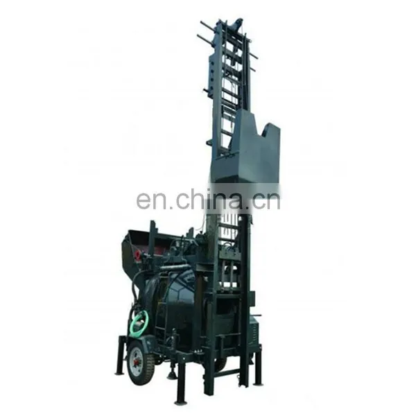 Tunnel Pto Driven Free-fall Reversing Drum Concrete Mixer With Elevator High Quality Diesel and Electric in One Concrete Mixer photo-3