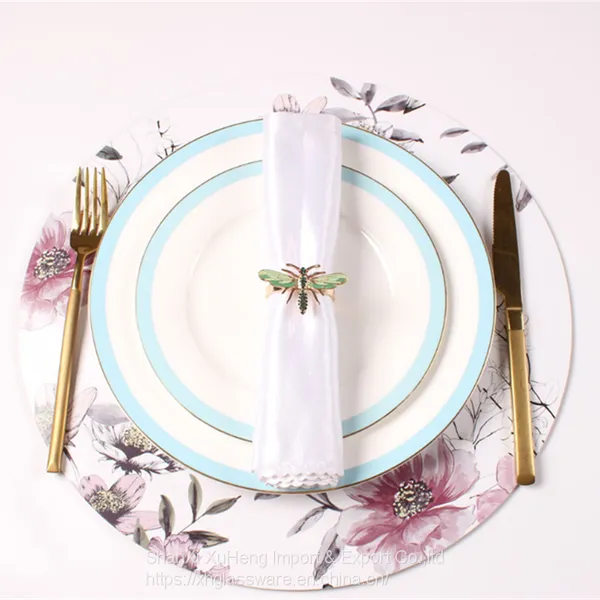 Wholesale Green Dripping Dragonfly Insect Animal Napkin Ring photo-3