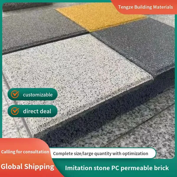 Imitated Stone Permeable Brick PC Brick Parking Space Sidewalk Brick Spanish Brick Pavement Brick Paving Stone Green Area Brick