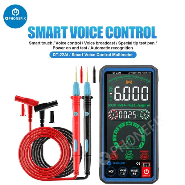 SUNSHINE DT-22AI Digital Multimeter With Touch Control for Phone Screen Repair