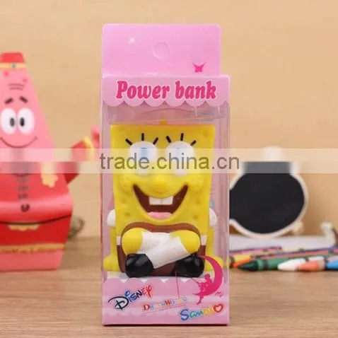 Cute SpongeBob Cartoon 2600mAh Power Bank Mobile Portable Charger photo-4