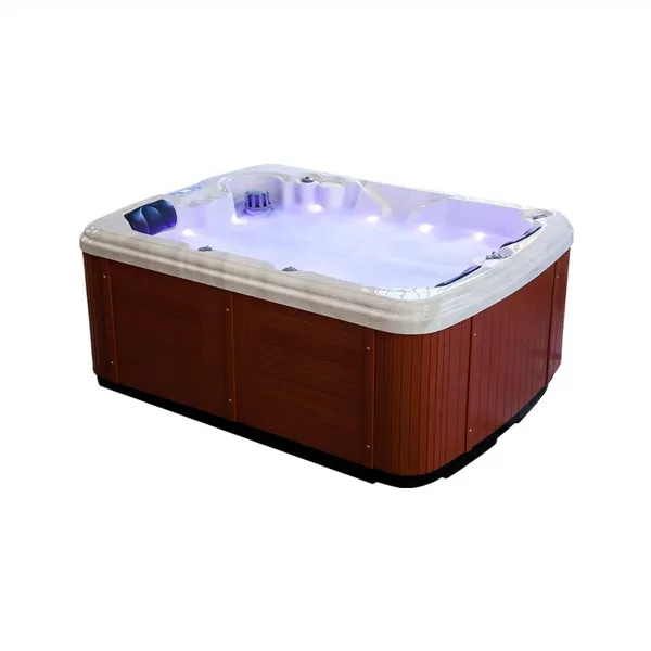 Deluxe Series Massage Spa Tub 3 Person Indoor Bathtub With Stair photo-2