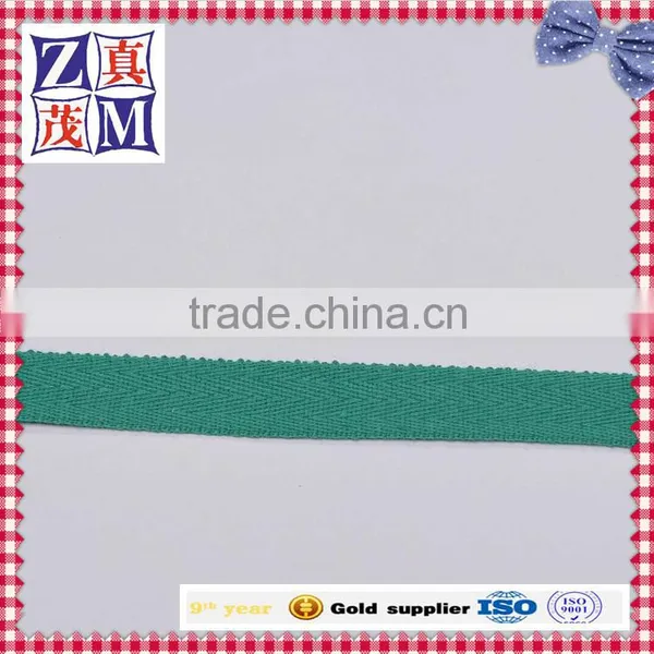 100% Polyester Herringbone Tape Green Color photo-2