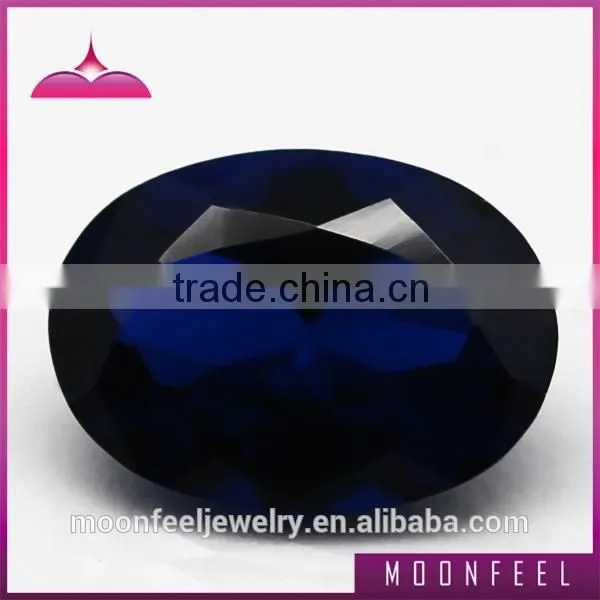 Oval Cut Synthetic Blue Spinel Gemstone photo-5