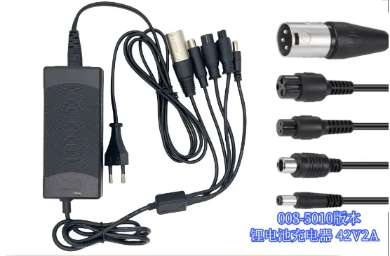 Hot Sale 42V 2A Charger With 5-in-1 for Self-Balancing Scooters Electric Scooters&Electric Vehicles
