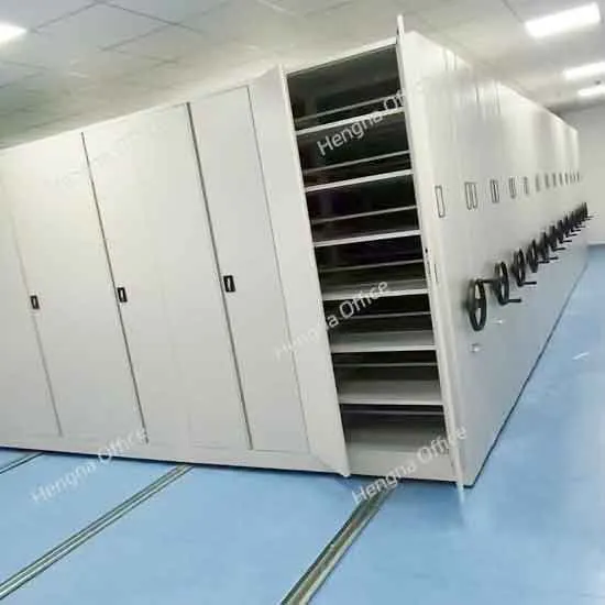 Hengna Archive Mobile Shelving Systems - Secure Document Storage with Brake Control Locks