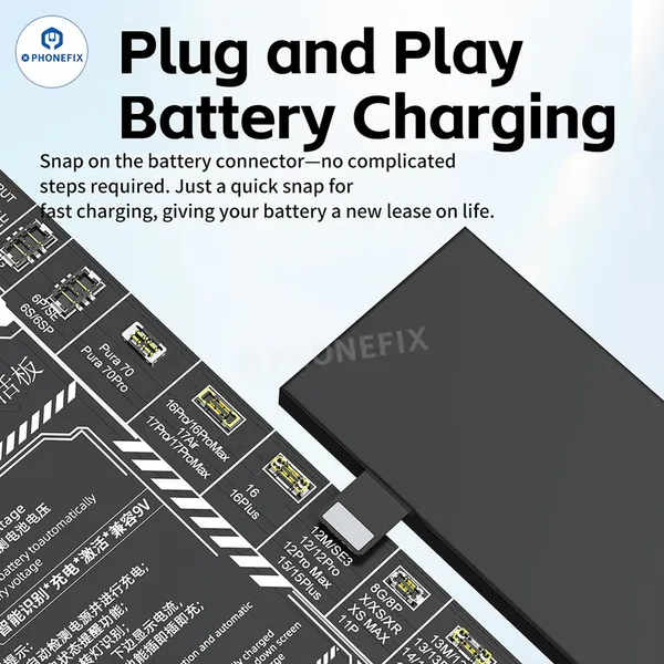 JTX B9 Battery Activation Board for IPhone 6S-17 Pro Max & Android photo-4