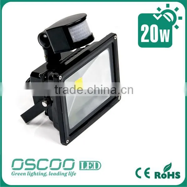 CE RoHS UL Meanwell Driver Sumsung IP65 20000lm PIR Sensor Led Floodlight 20w photo-5