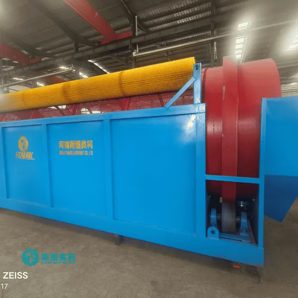 Diesel Engine Powered Washing Trommel 200TPH Gold Mining Trommel