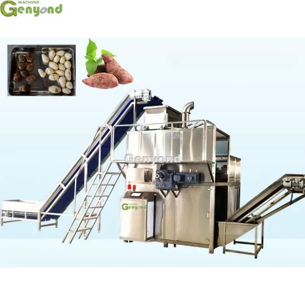 High Efficiency Potato, Tomato, Sweet Potato, Carrot Steam Peeling Machine photo-5