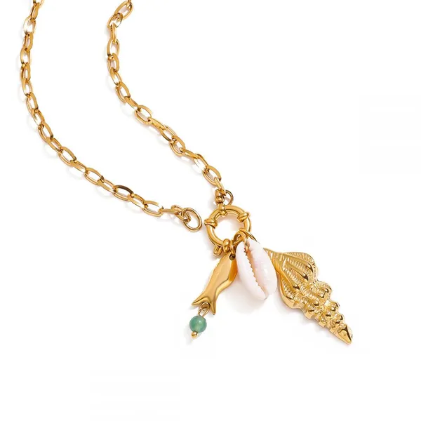 Wholesale 3D Stainless Steel Gold Key Pendant Necklace - Custom Brass Ornament Accessory photo-3