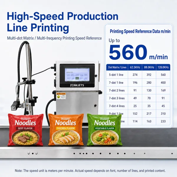 Instant Noodle Packaging Coding Machine for Plastic Film and Laminated Bags photo-2