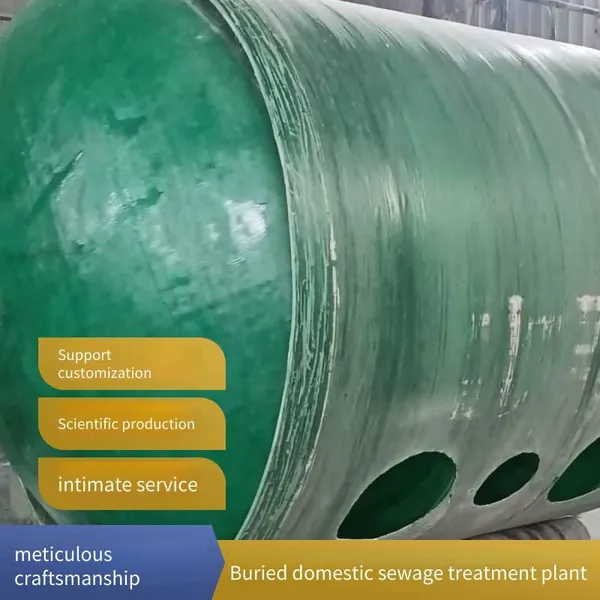 Grp Fiberglass Septic Tank for Farms, Three-in-one Unit, Storage Tank for Sedimentation and Purification of Livestock and Poultry Manure photo-4