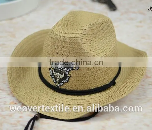 Promotion for Summer Sunshade Protection Straw Hat Wholesale Customized Cowboy Hat Unisex photo-5