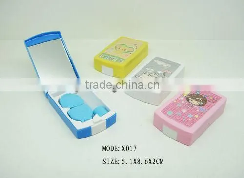 Walmart Gold Supplier Hello Kitty Contact Lens Case Logo Printed Electronic Contact Lens,lovable Cartoon Lens Case