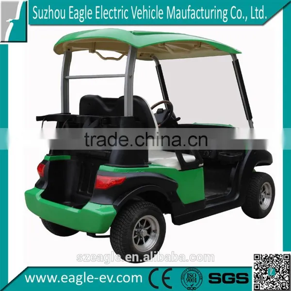 Low Cost Electric Car, 2 Seat, Pure Electric, 36V 3KW, With Golf Bag Holder, Plastic Top, Plastic Body, Trojan Battery EG202AKSZ photo-3