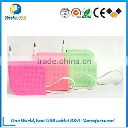Colorful wholesale BMI Multi-function 2 in 1 usb cable for iphone and Android