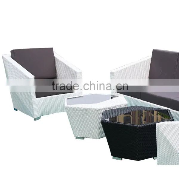 Furniture Slipcovers For Rattan Furniture Creative Geometry Modern White Rattan Outdoor Furniture Quality Choice photo-3
