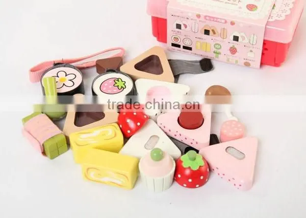 Childrens Wooden Kitchen Set Toys,cutting Sushi Food Toy
