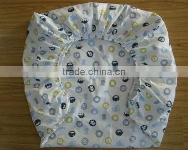 100% Cotton Baby Crib Elastic Fitted Sheet photo-5