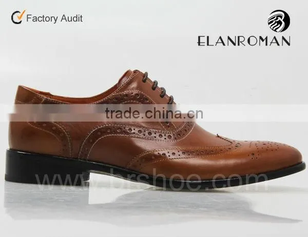 Hot-sale Brogue Leather Lace up Shoe Men Dress Shoes With Custom Logo Quality Choice photo-2