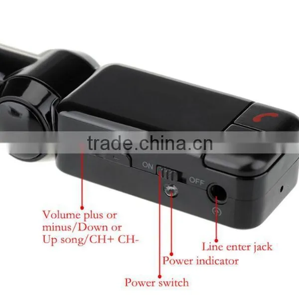 Hot Sale Wireless LCD Bluetooth 12V MP3 Player Dual USB Charger Handsfree FM Transmitter Car Kit photo-3