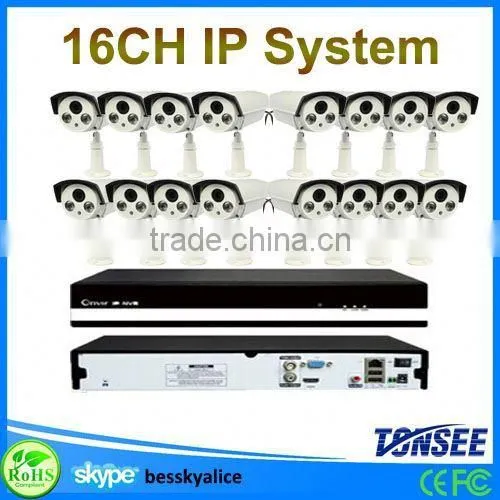 ip Alarm System 16ch 720p Ip Bullet Camera Cheap Cctv Camera Kit photo-6