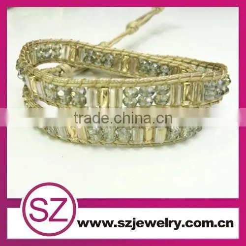 Website Guangzhou Jewelry Factory Wholesale Gay Pride Beaded Leather Bracelet photo-6