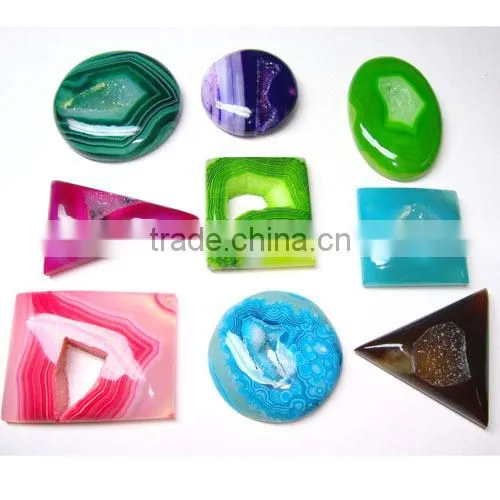 Window Druzy Stone Natural Semi Precious Stones Wholesale Loose Cabochon Gemstones Authentic Gemstones