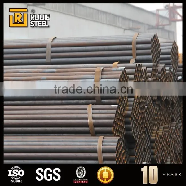 Ansi B36.10 Astm A106 b Black Steel Pipe, Tianjin Factory Welded Black Steel Pipe/tube Stk400