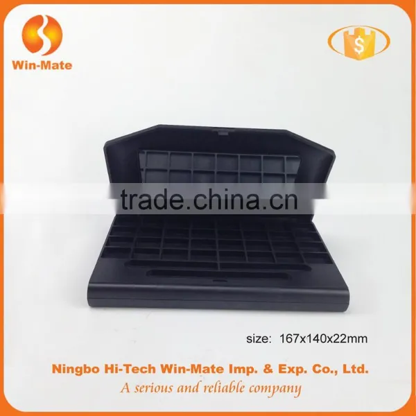 Factory Promotion! 2 Layer Foldable 5 Color Black Large Eyeshadow Palette Box With Mirror photo-2