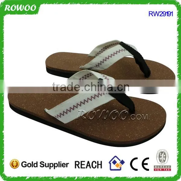 Hot Selling Eco-friendly Factory Price Wood Sole Flip Flops Cork Slippers Men photo-4