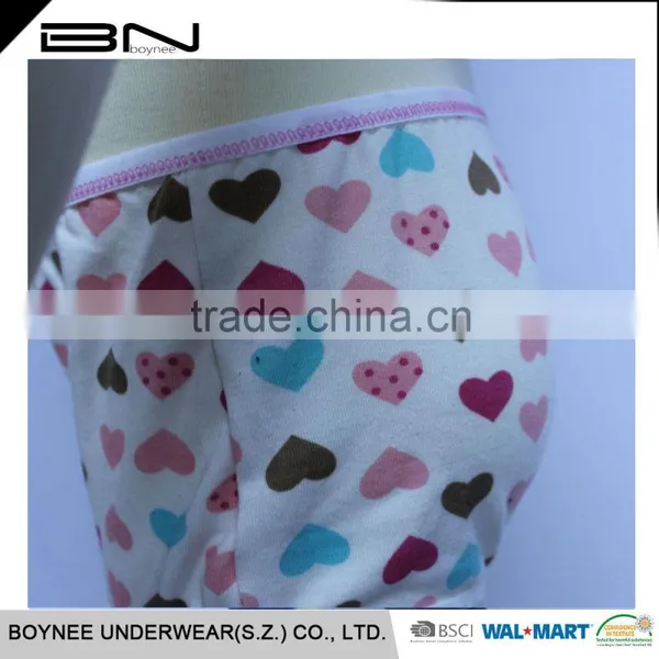 Factory Design Available 3-12 Year-old Softexible OEM Kintted Kid Girl Model Underwear photo-3