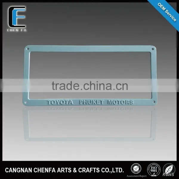 OEM/ODM US Standard Decorative ABS Plastic Motorcycle and Car License Number Plate Frames