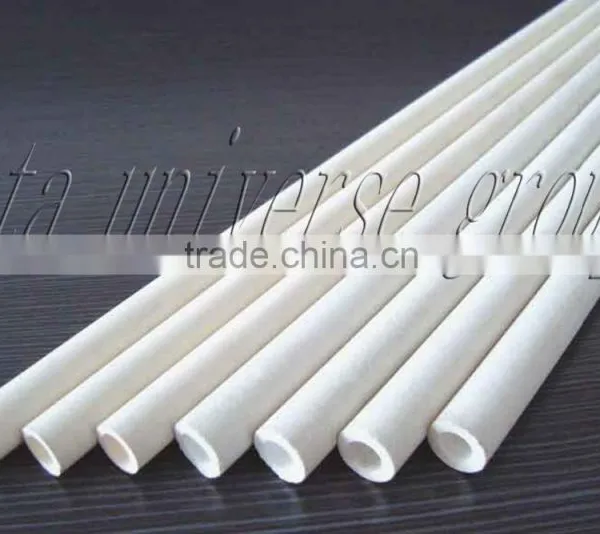 99.7% Al2O3/Alumina Ceramic Tube For High Temperature Furnace