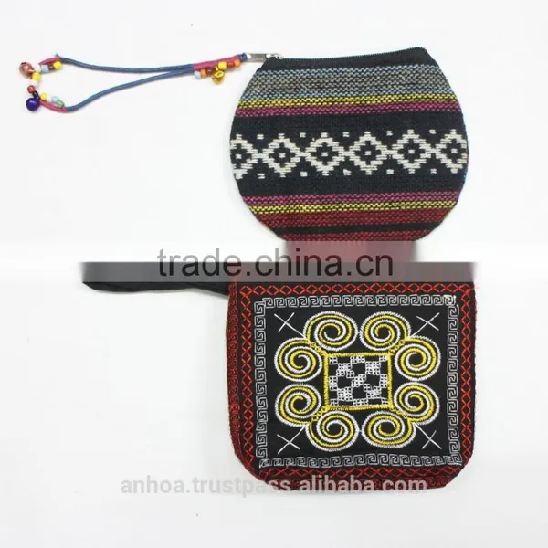 Vietnam Embroidery Brocade Style Purse photo-2