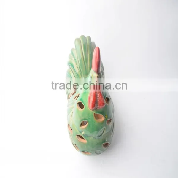 Decoration Garden of Ceramic Cock Candle Holder photo-5