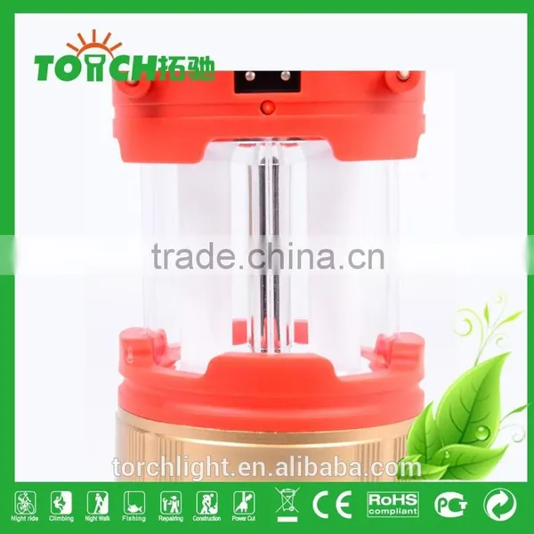 Solar Camping Light for Outdoor Orange Color Power by 3*AA Battery Rechargeable Camping Light Tent Lamp photo-5