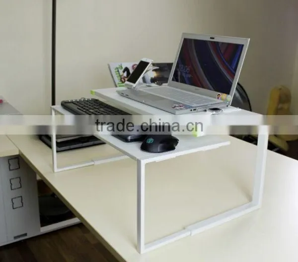 Portable Wooden Bamboo Laptop Bed Table for Laptop photo-3