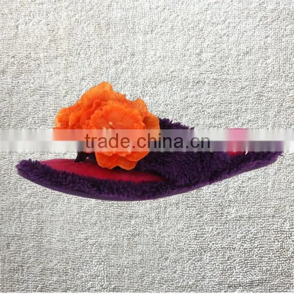 Preimum Quality Woman's New Plush Satin Spa Thong Slippers in 4 Beautiful Colors photo-5