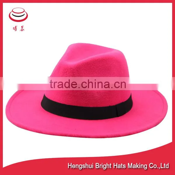 Classical Wool Felt Fedora Hat photo-3