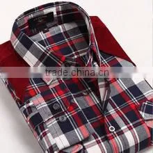 Men's Cotton Button up Shirt,2015 Men's T/C Long Sleeve Jacquard Shirt photo-3