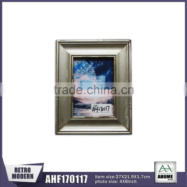Simple Design Silver Color Wooden Photo Picture Frame Hot Selling 10x15 Frame