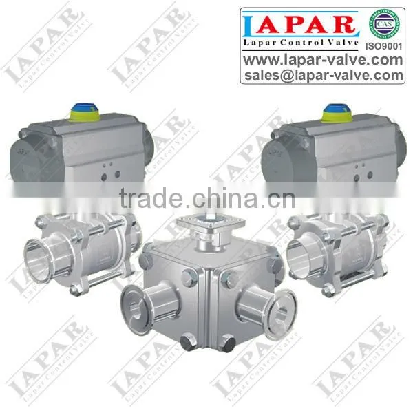 LPC11 Series Sanitary Ball Valve Stainless Steel Buttery Valve