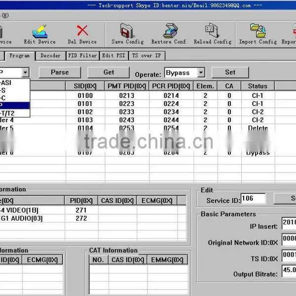 ip to Asi Decoder IP HD Decoder (DVB-S/S2+ASI+IP+2*CI In,AV+HDM I+SDI(1080i/720p/576i)+YPbPr+IP+ASI Out) photo-3