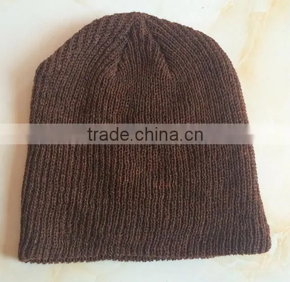 Fashion Simple Pure Color Custom Knitted Cap for Man