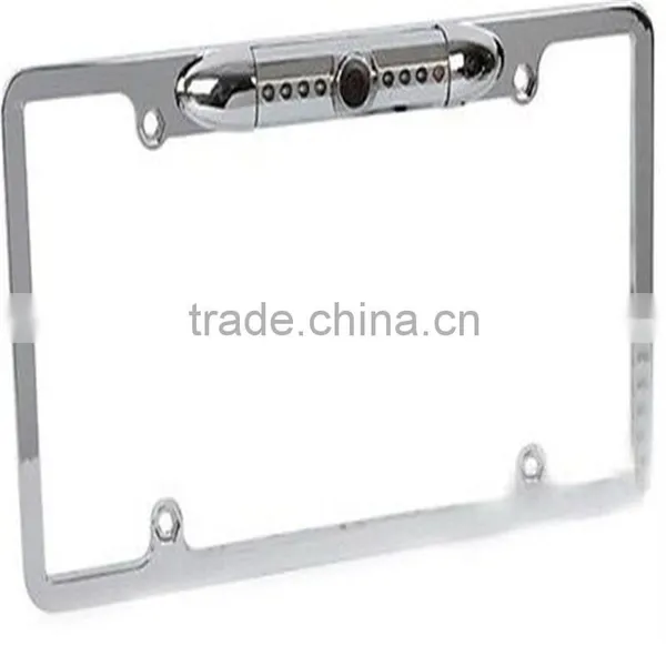 170 Degree Viewing Angle Universal 8 IR LED Car License Plate Frame Mount Rear View Camera (Black or Silver ) photo-4