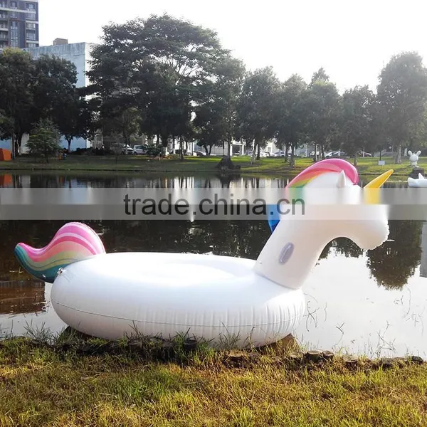 Wholesale Cute Giant Unicorn Inflatable Pool Ride on for Beach photo-2